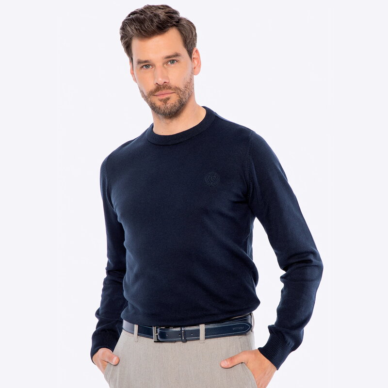 Bluza męska z bawełny granatowa M0-99-108-N Bluza męska z bawełny granatowa M0-99-108-N