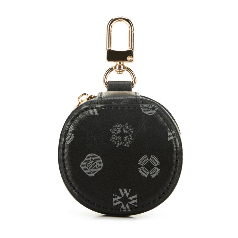 Brelok z etui skórzany czarny 34-2-002-1B