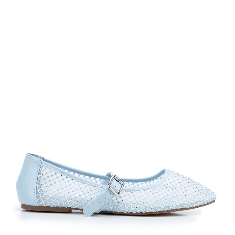 Dámske balerínky modré 100-DP-606-N