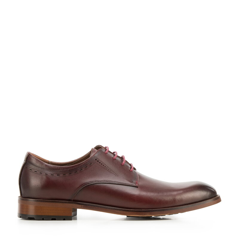 Buty do garnituru skórzane proste 94-M-515-3