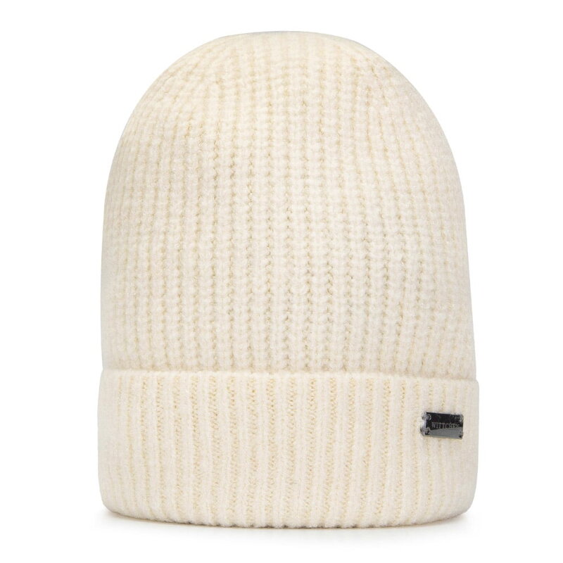 Damska czapka z mechatej dzianiny typu beanie 93-HF-020-0