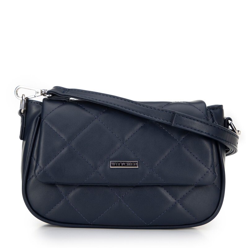 Dámska crossbody z ekokože s prešívaním tmavomodrá 29-4Y-609-7 Dámska crossbody z ekokože s prešívaním tmavomodrá 29-4Y-609-7