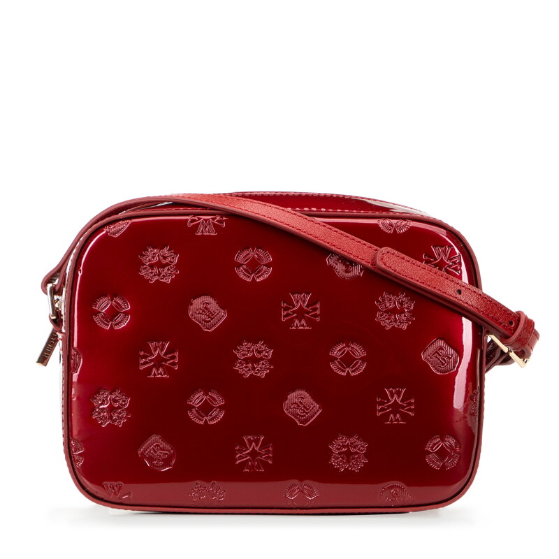 Dámska crossbody z lakovanej kože červená 29-4E-025-3 Dámska crossbody z lakovanej kože červená 29-4E-025-3