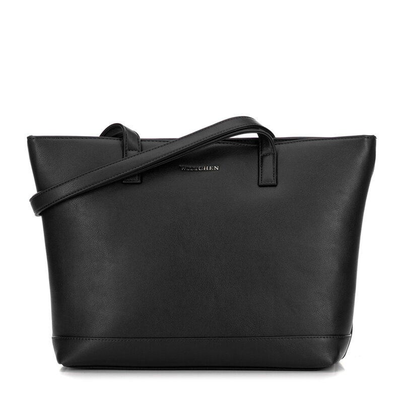 Damska torba na laptopa 15,6" z imitacji skóry czarna 100-4Y-915-1 Damska torba na laptopa 15,6" z imitacji skóry czarna 100-4Y-915-1