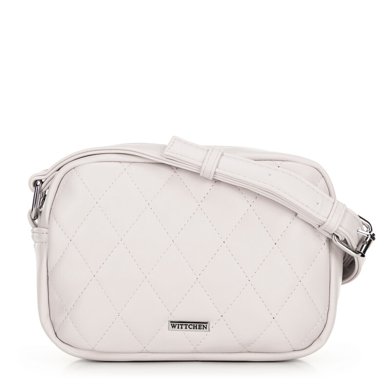 Dámska crossbody kabelka z imitácie kože, sivobiela 100-4Y-230-0 Dámska crossbody kabelka z imitácie kože, sivobiela 100-4Y-230-0