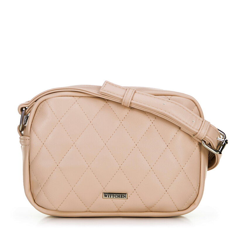 Dámska crossbody kabelka z imitácie kože, béžová 100-4Y-230-9 Dámska crossbody kabelka z imitácie kože, béžová 100-4Y-230-9