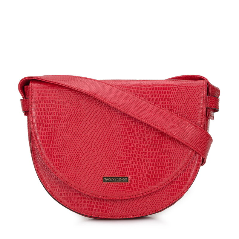 Damska torebka z ekoskóry lizard półokrągła 94-4Y-725-3