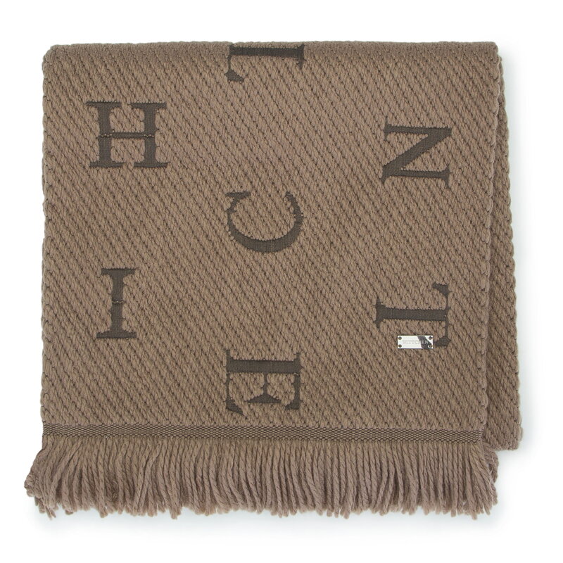 Damski szalik haftowany w litery 93-7F-007-5