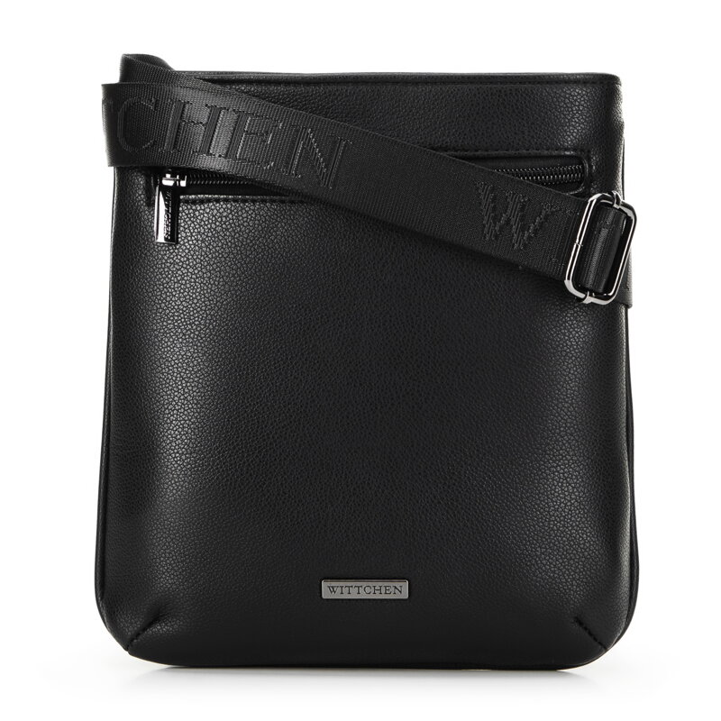 Pánska klasická crossbody taška z ekokože čierna 99-4P-009-1 Pánska klasická crossbody taška z ekokože čierna 99-4P-009-1