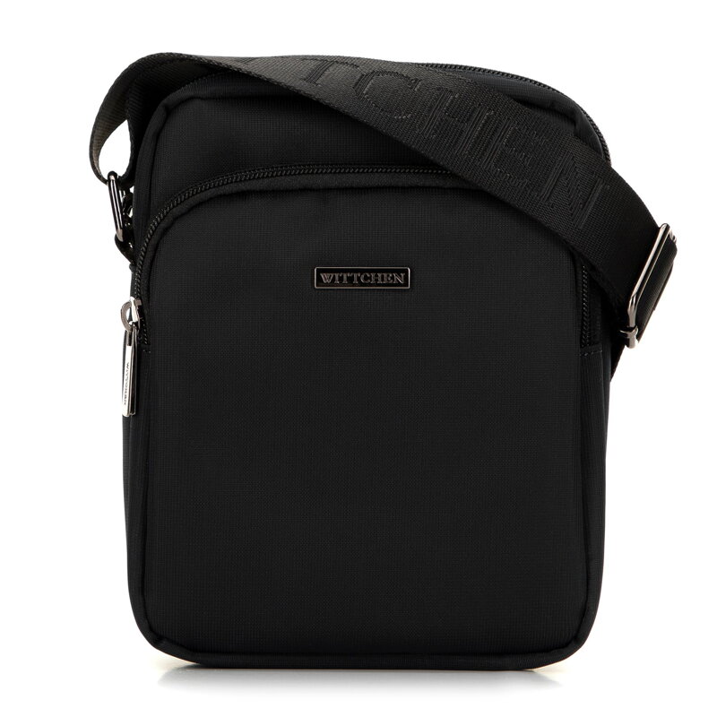 Pánska crossbody taška s predným vreckom čierna 99-4P-211-1 Pánska crossbody taška s predným vreckom čierna 99-4P-211-1