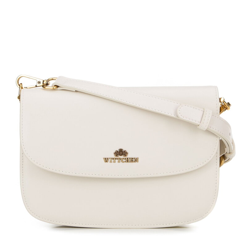 Dámska crossbody z pravej kože krémová 100-4E-214-0 Dámska crossbody z pravej kože krémová 100-4E-214-0