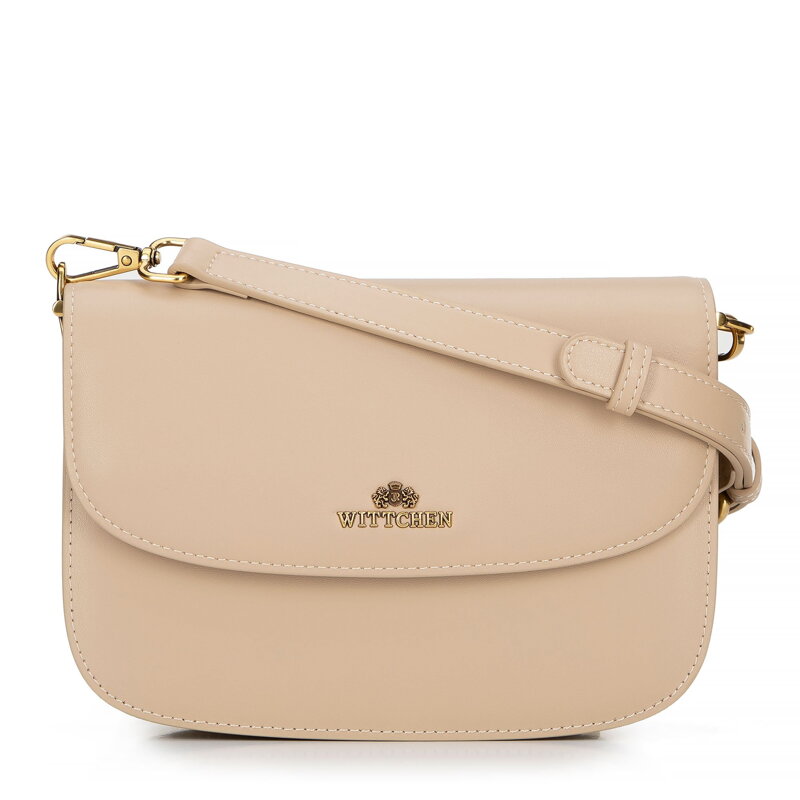 Dámska crossbody z pravej kože béžová 100-4E-214-9 Dámska crossbody z pravej kože béžová 100-4E-214-9