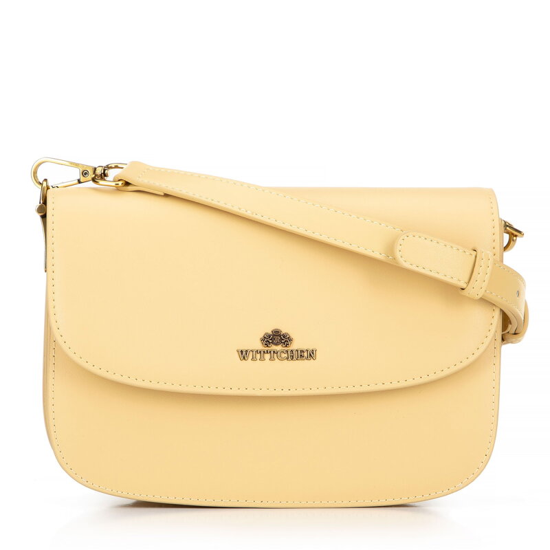 Dámska crossbody z pravej kože, žltá 100-4E-214-Y Dámska crossbody z pravej kože, žltá 100-4E-214-Y