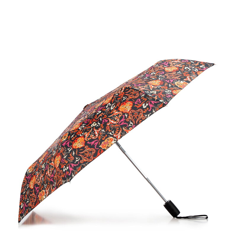 Parasol automatyczny wzorzysty czarno-pomarańczowy PA-7-172-X9