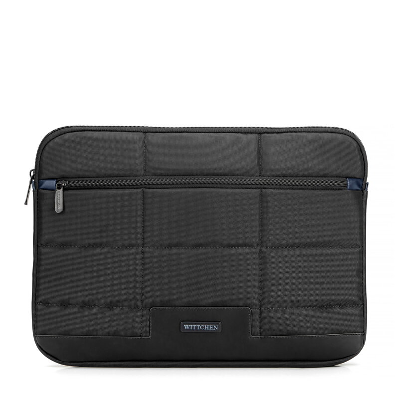 Pikowane etui na laptopa 15,6” czarne 102-3P-101-1D