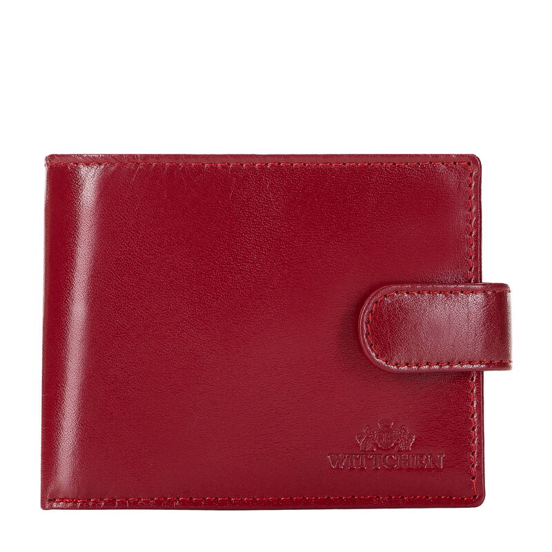 Damski portfel ze skóry na zatrzask 26-1-115-3