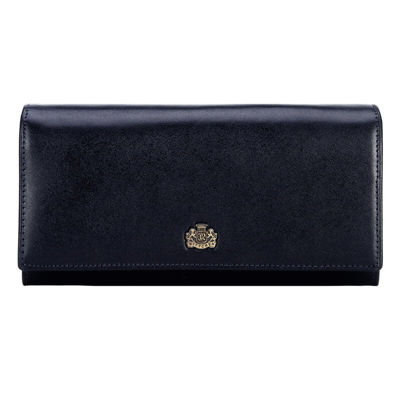 Damski portfel skórzany z herbem duży 10-1-052-N