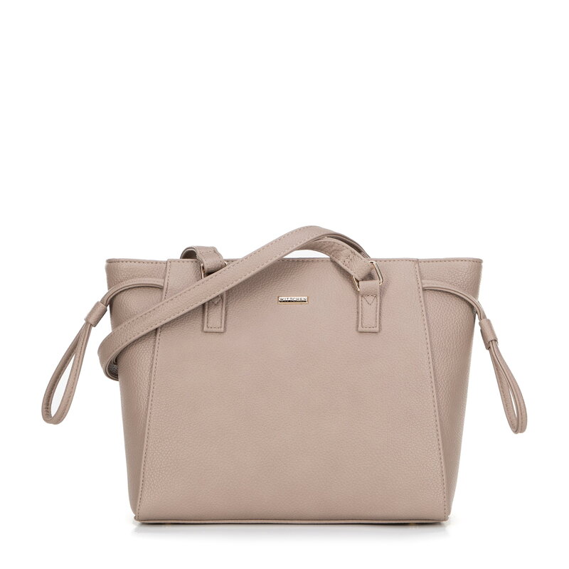shopper kabelka s ozdobnými šnúrkami béžová 29-4Y-606-8 shopper kabelka s ozdobnými šnúrkami béžová 29-4Y-606-8