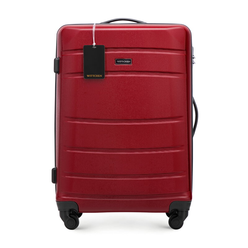 Zestaw: średnia walizka z ABS-u z zawieszką czerwony 56-3A-652-35Z5