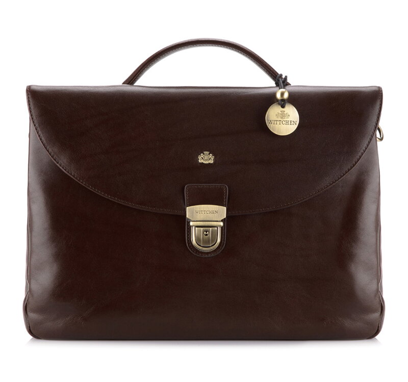 Teczka skórzana miękka brązowa 10-3-296-4