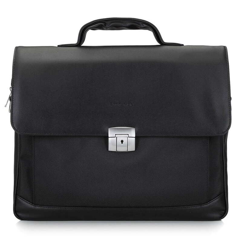 Teczka z kieszenią na laptopa 15,6” z tkaniny czarna 29-3-700-1 Teczka z kieszenią na laptopa 15,6” z tkaniny czarna 29-3-700-1