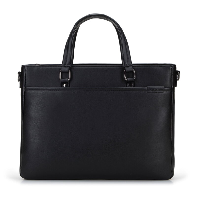 Torba na laptopa 13” z ekoskóry prosta czarna 95-3P-004-1D Torba na laptopa 13” z ekoskóry prosta czarna 95-3P-004-1D