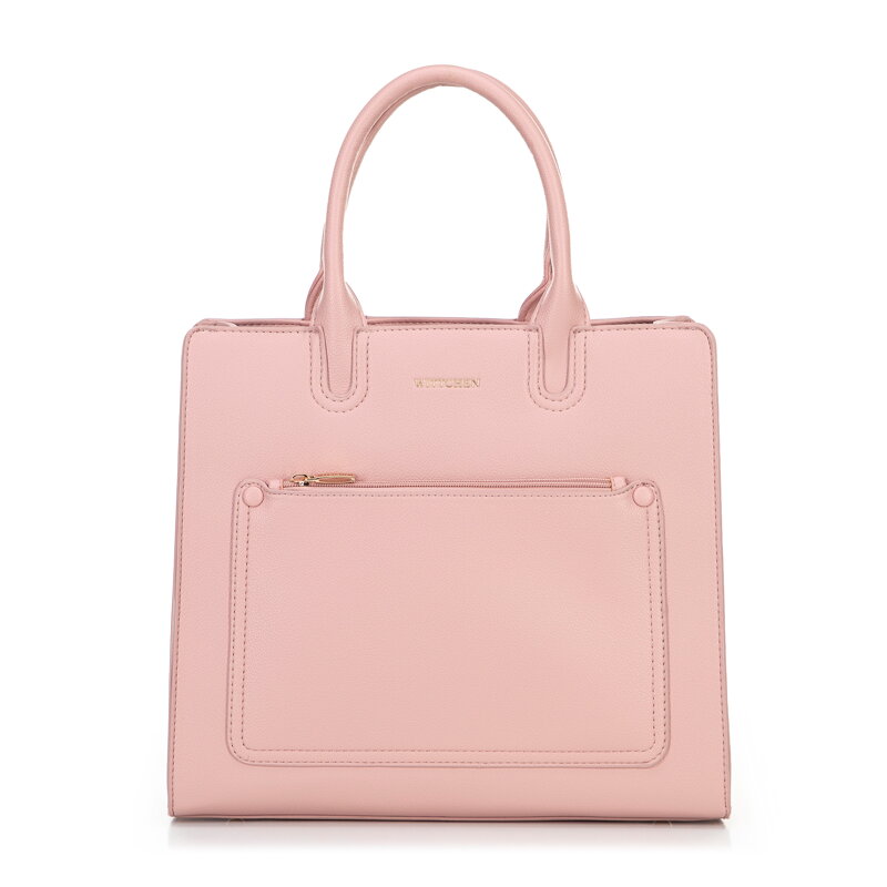 Torba na laptopa 13” z imitacji skóry różowa 100-4Y-916-P