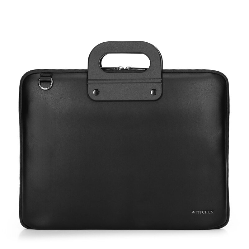 Torba na laptopa 15” z imitacji skóry czarna 100-3P-902-1 Torba na laptopa 15” z imitacji skóry czarna 100-3P-902-1