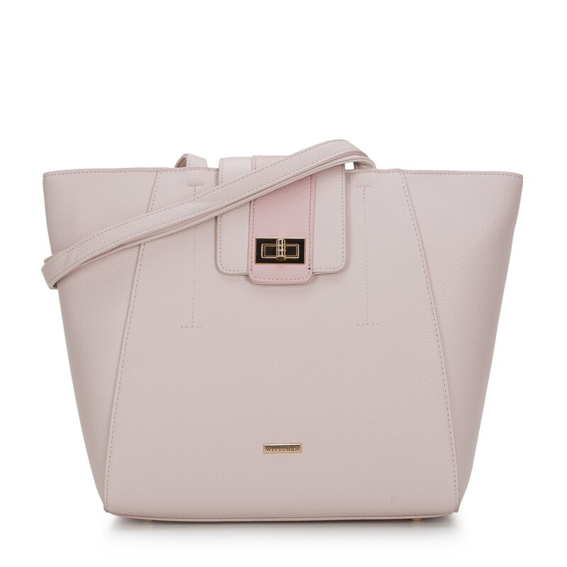 Torba shopperka z ozdobnym zapięciem 94-4Y-628-9