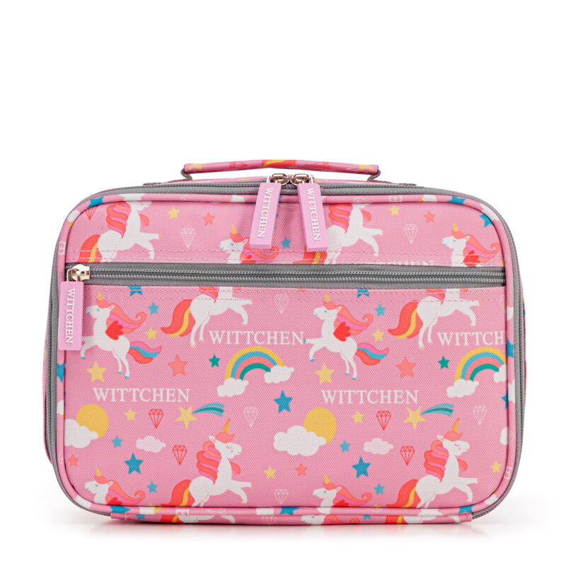 Torba śniadaniowa dla dzieci z motywem dinozaura niebieska 56-3K-007-LB