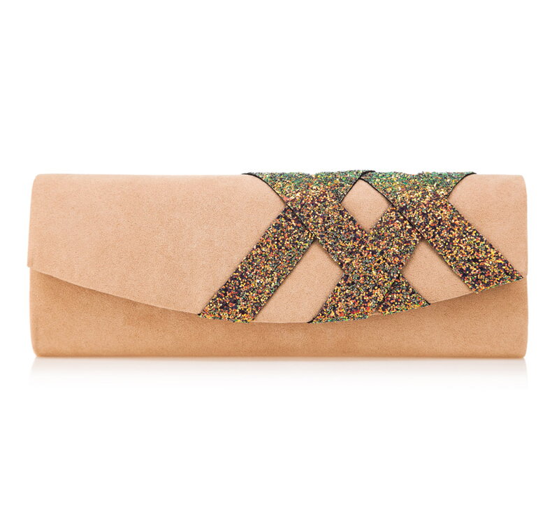 Kopertówka z brokatowym zdobieniem 85-4Y-802-9