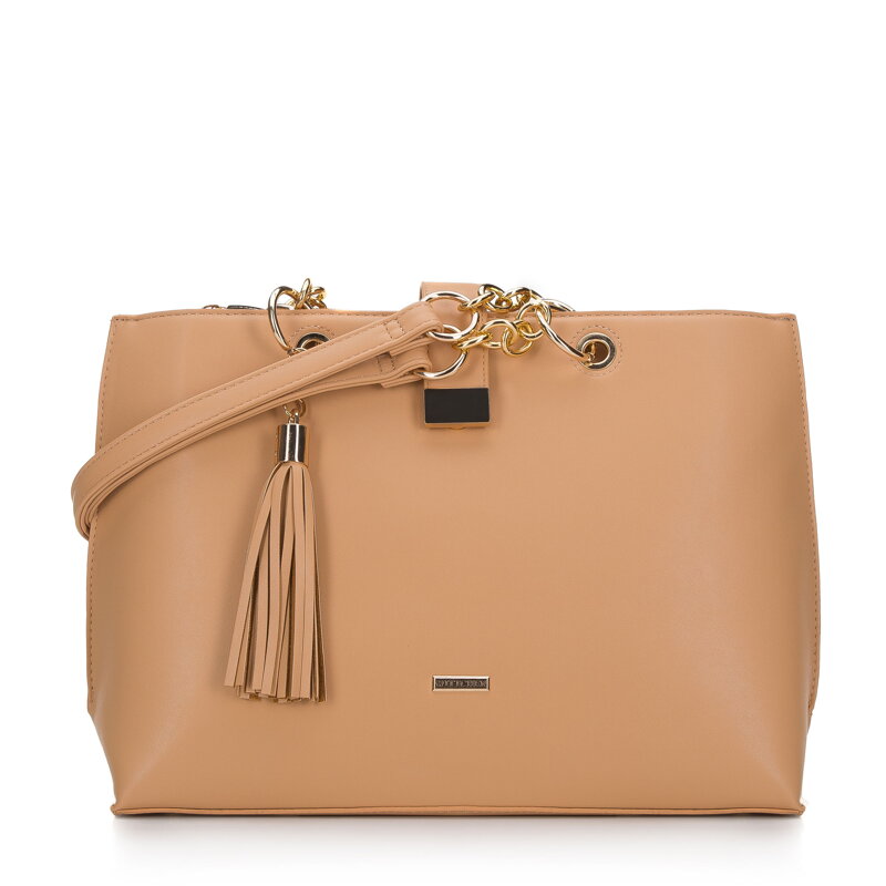 Torebka shopperka z łańcuchami 94-4Y-619-9