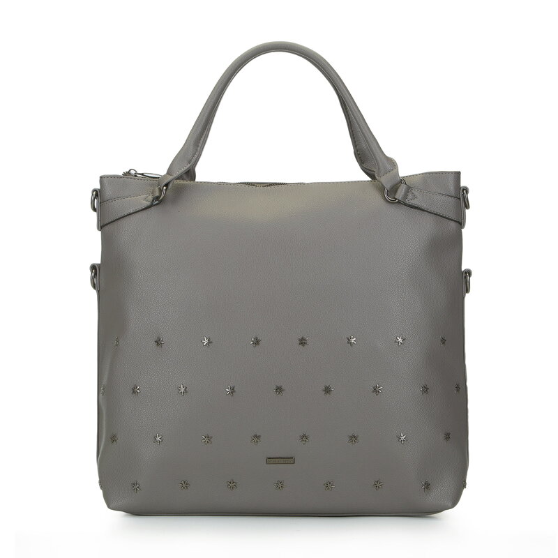 Torebka shopperka z nitami w kształcie śnieżynek 93-4Y-608-8