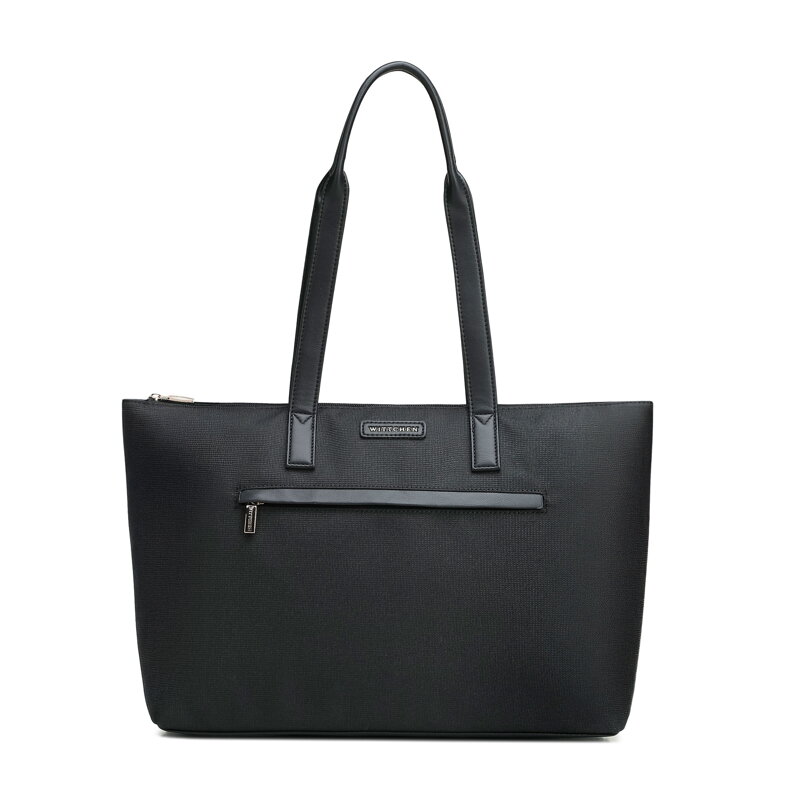 Torebka damska shopper na ramię czarna 102-4Y-400-1