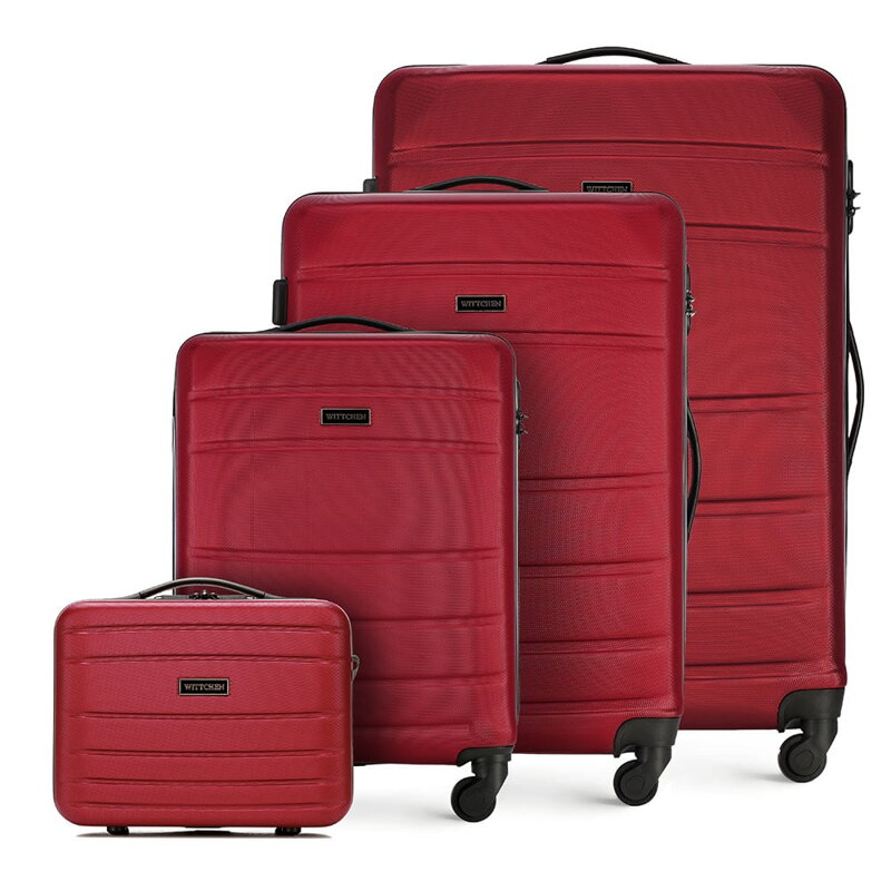 Komplet walizek z ABS-u żłobionych 56-3A-65K-35