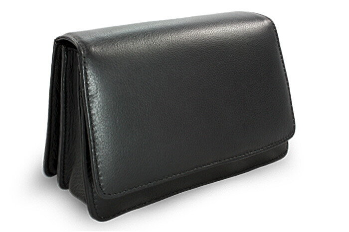 Čierna pánska kožená dokladová etue 611-2410-60