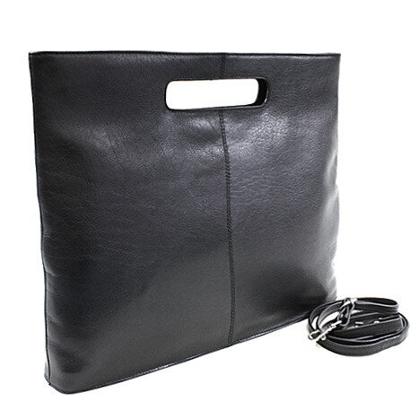 Čierna kožená zipsová kabelka 212-9123-60