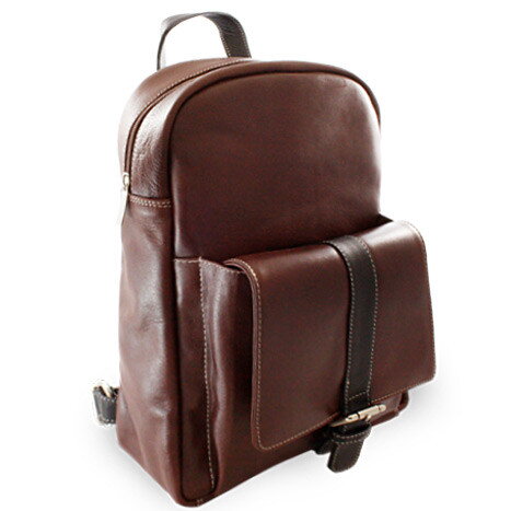 Hnedy kožený batoh 311-1717-40/60