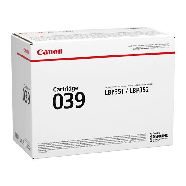 Canon originál toner CRG 039, black, 11000str., 0287C001, Canon imageCLASS LBP351dn,352dn,i-SENSYS LBP351x,352x, O, čierna