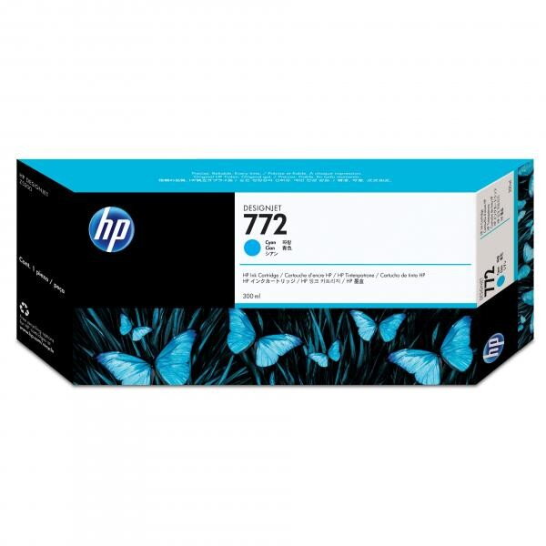 HP originál ink CN636A, HP 772, cyan, 300ml, HP, azurová