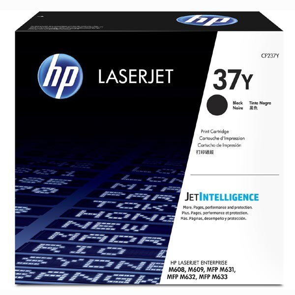 HP originál toner CF237Y, black, 41000str., HP 37Y, extra high capacity, HP Laserjet Enterprise Flow M631, 632, M608, M609,631, O, čierna HP originál toner CF237Y, black, 41000str., HP 37Y, extra high capacity, HP Laserjet Enterprise Flow M631, 632, M608, M609,631, O, čierna