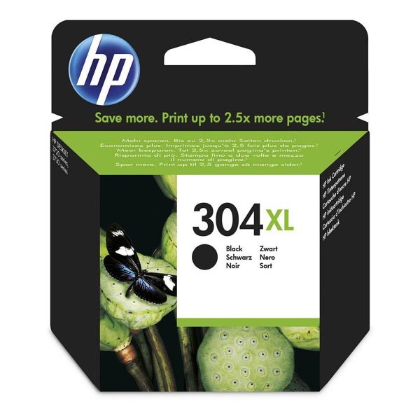 HP originál ink N9K08AE, HP 304XL, black, 300str., 5.5ml, HP DeskJet 2620,2630,2632,2633,3720,3730,3732,3735, čierna HP originál ink N9K08AE, HP 304XL, black, 300str., 5.5ml, HP DeskJet 2620,2630,2632,2633,3720,3730,3732,3735, čierna