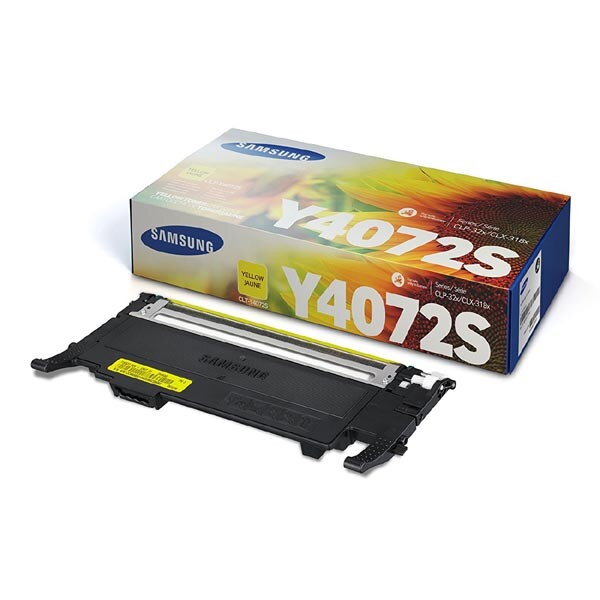 HP originál toner SU472A, CLT-Y4072S, yellow, 1000str., Y4072S, Samsung CLP-320, 325, CLX-3180, 3185, O, žltá