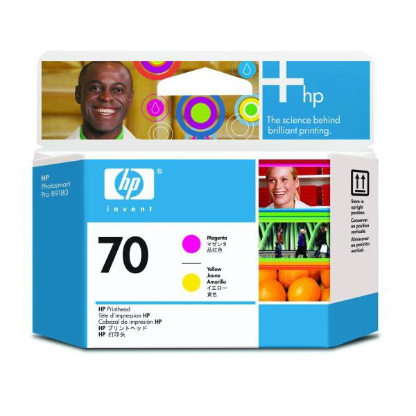 HP originál tlačová hlava C9406A, HP 70, magenta/yellow, HP Photosmart Pro B9180, Designjet Z2100, Z3100, purpurová HP originál tlačová hlava C9406A, HP 70, magenta/yellow, HP Photosmart Pro B9180, Designjet Z2100, Z3100, purpurová