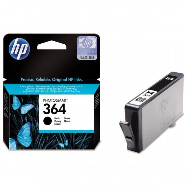 HP originál ink CB316EE, HP 364, black, 250str., HP Photosmart B8550, C5380, D5460, čierna HP originál ink CB316EE, HP 364, black, 250str., HP Photosmart B8550, C5380, D5460, čierna