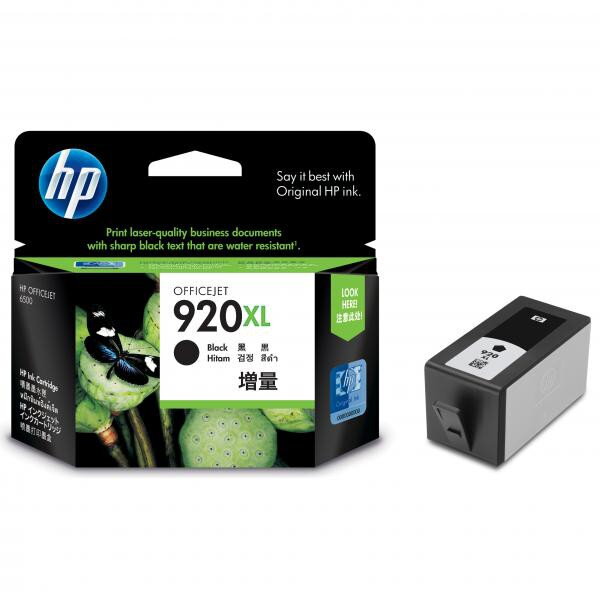 HP originál ink CD975AE, HP 920XL, black, 1200str., HP Officejet, čierna HP originál ink CD975AE, HP 920XL, black, 1200str., HP Officejet, čierna