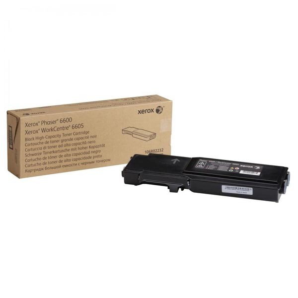 Xerox originál toner 106R02232, black, 8000str., určené pre Z Európu, high capacity, Xerox Phaser 6600 DN, WorkCentre 6605 DN, 660, čierna