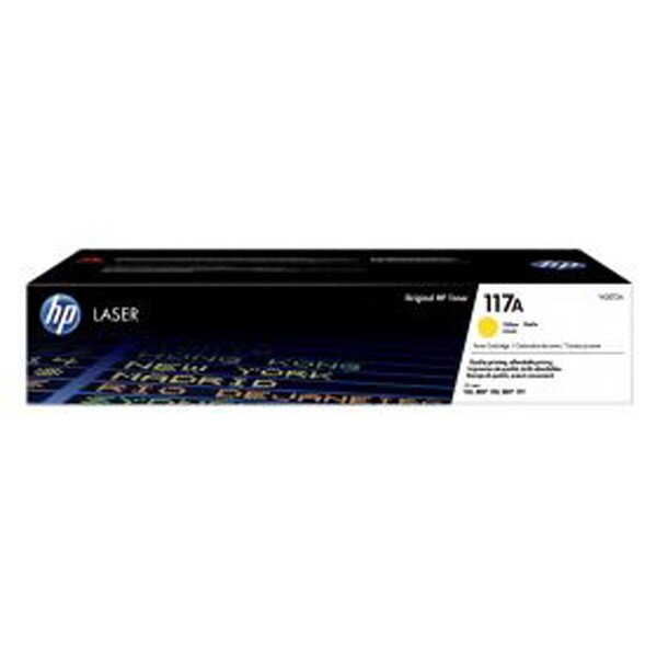 HP originál toner W2072A, yellow, 700str., HP 117A, HP Color Laser 150, MFP 178, MFP 179, O, žltá