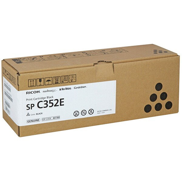 Ricoh originál toner 407383, black, 10000str., 408215, Ricoh SP C352, O, čierna Ricoh originál toner 407383, black, 10000str., 408215, Ricoh SP C352, O, čierna