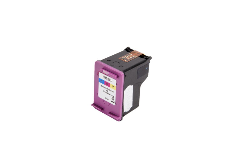 HP renovovaná atramentová náplň F6U67AE#BA3, no.302XL (NEW CHIP), 14ml (BULK), farebná HP renovovaná atramentová náplň F6U67AE#BA3, no.302XL (NEW CHIP), 14ml (BULK), farebná